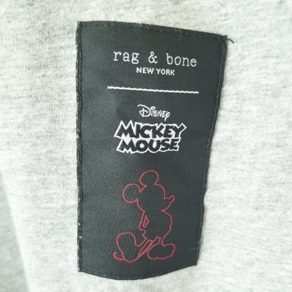 Rag & Bone Collaboration Mickey Mouse Graphic Designer Tee Shirt Unisex EUC sz S - Picture 9 of 16